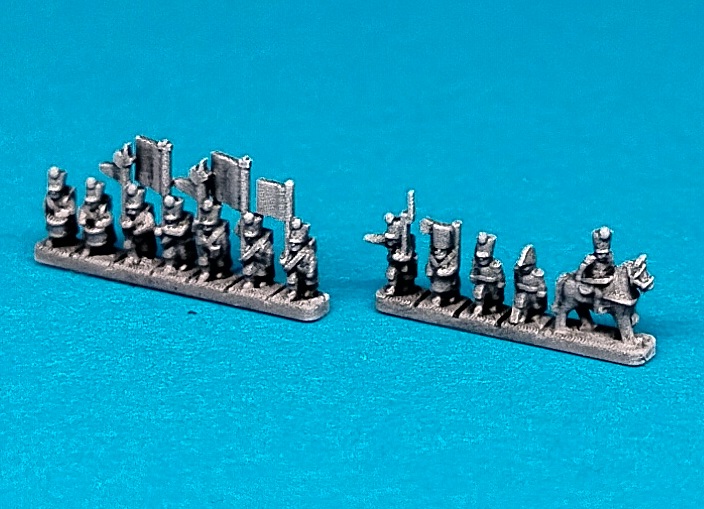 Infantry in greatcoats - shako - command